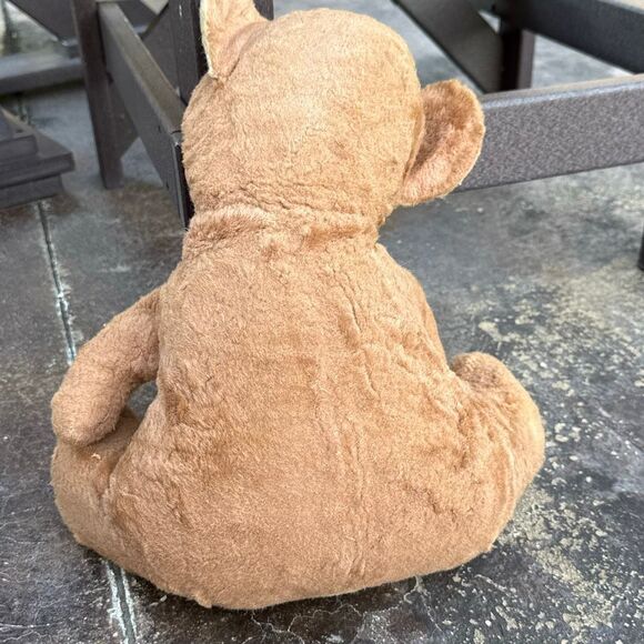 Vintage Rushton sad crying bear plastic face plush stuffed animal anthropomorphi - Picture 5 of 8